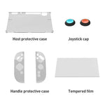 Pour Nintendo Switch 2 iPlay HBS-2817 Étui de protection transparent 6 en 1 pour contrôleur