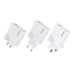 Chargeur rapide WK WP-U64 45W Kinkong Flash Charge USB+Type-C, prise EU, prise UK, prise US