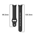 xDfind Reverse Buckle Silicone Watch Band, For Xiaomi Smart Band 10 / 9 / 8