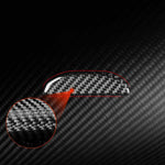 Carbon Fiber Car Passenger Seat Storage Box Handle Decorative Sticker for SEAT Leon 2005-2012, Left and Right Driver, Passenger Seat Storage Box Handle