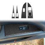 5pcs/Set Carbon Fiber Car Lifting Panel Decorative Sticker for SEAT Leon 2005-2012, Lifting Panel, Left Driver, Lifting Panel, Right Driver