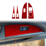 5pcs/Set Carbon Fiber Car Lifting Panel Decorative Sticker for SEAT Leon 2005-2012, Lifting Panel, Left Driver, Lifting Panel, Right Driver