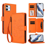 Étui portefeuille en cuir zippé multi-cartes motif papillon et fleurs, pour iPhone 11 Pro Max, pour iPhone 11, pour iPhone 11 Pro, pour iPhone X / XS, pour iPhone XR, pour iPhone XS Max