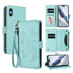 Étui portefeuille en cuir zippé multi-cartes motif papillon et fleurs, pour iPhone 11 Pro Max, pour iPhone 11, pour iPhone 11 Pro, pour iPhone X / XS, pour iPhone XR, pour iPhone XS Max