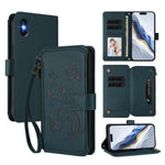 Étui portefeuille en cuir zippé multi-cartes motif papillon et fleurs, pour iPhone 11 Pro Max, pour iPhone 11, pour iPhone 11 Pro, pour iPhone X / XS, pour iPhone XR, pour iPhone XS Max