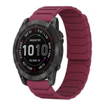 xDfind Magnetic Silicone Watch Band, For Garmin Fenix 8/7X/6X/5X 26mm, For Garmin Fenix 8/7/6/5 22mm, For Garmin Forerunner 35/30/35J 20mm