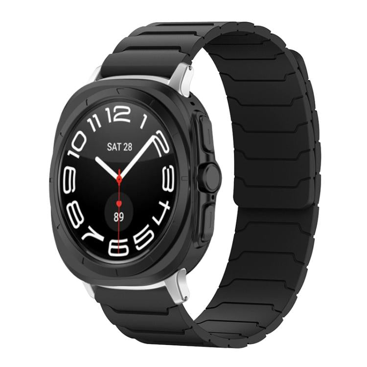 Bracelet de montre magnétique en silicone xDfind, compatible avec les Samsung Galaxy Watch Ultra / Ultra 2025, Galaxy Watch 8 / 8 Classic et Galaxy Watch 7 / 6 / 5 / FE.