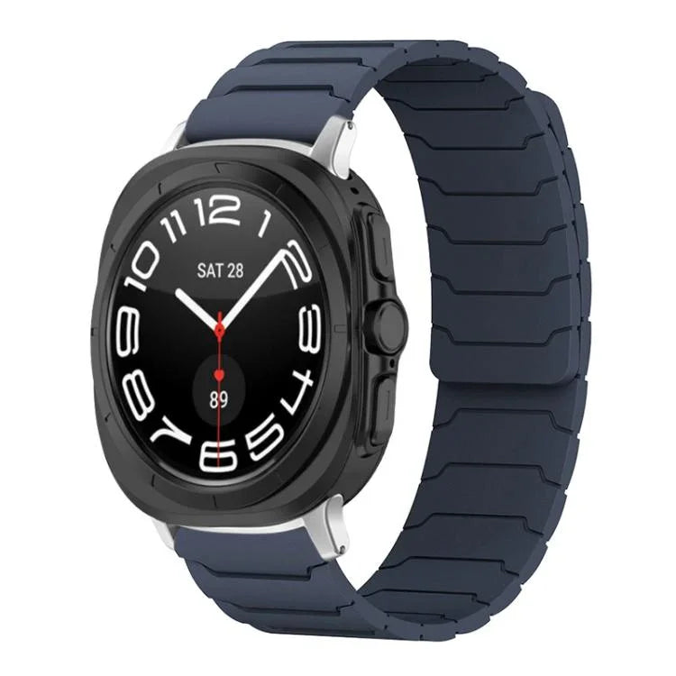 Bracelet de montre magnétique en silicone xDfind, compatible avec les Samsung Galaxy Watch Ultra / Ultra 2025, Galaxy Watch 8 / 8 Classic et Galaxy Watch 7 / 6 / 5 / FE.