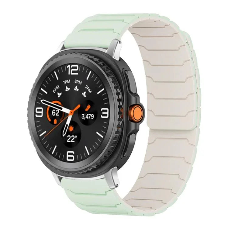 Bracelet de montre magnétique en silicone xDfind, compatible avec les Samsung Galaxy Watch Ultra / Ultra 2025, Galaxy Watch 8 / 8 Classic et Galaxy Watch 7 / 6 / 5 / FE.