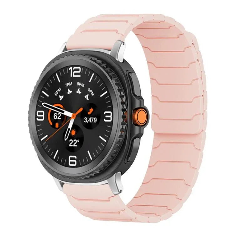 Bracelet de montre magnétique en silicone xDfind, compatible avec les Samsung Galaxy Watch Ultra / Ultra 2025, Galaxy Watch 8 / 8 Classic et Galaxy Watch 7 / 6 / 5 / FE.