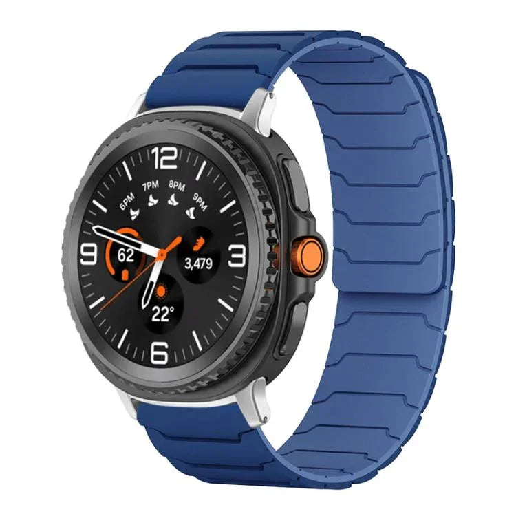 Bracelet de montre magnétique en silicone xDfind, compatible avec les Samsung Galaxy Watch Ultra / Ultra 2025, Galaxy Watch 8 / 8 Classic et Galaxy Watch 7 / 6 / 5 / FE.