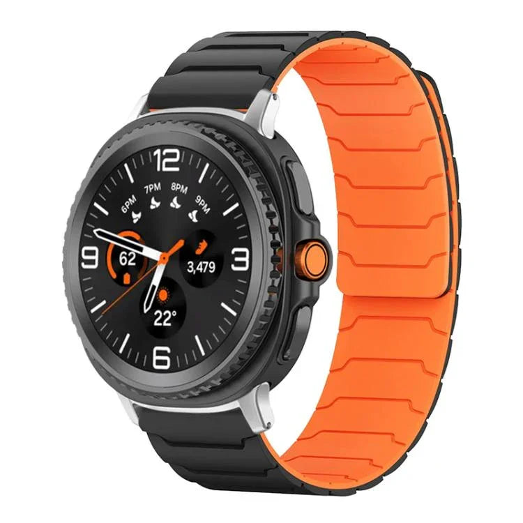 Bracelet de montre magnétique en silicone xDfind, compatible avec les Samsung Galaxy Watch Ultra / Ultra 2025, Galaxy Watch 8 / 8 Classic et Galaxy Watch 7 / 6 / 5 / FE.