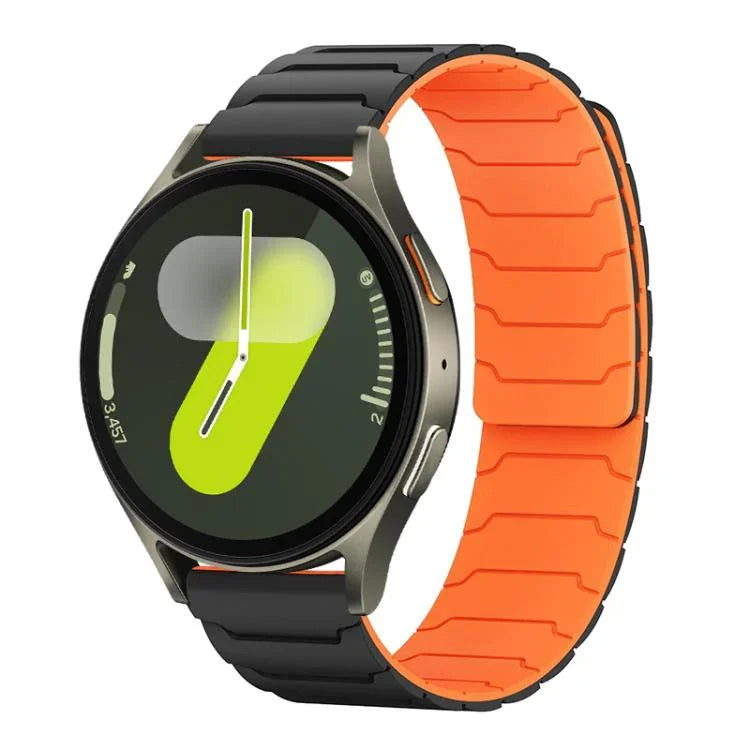 Bracelet de montre magnétique en silicone xDfind, compatible avec les Samsung Galaxy Watch Ultra / Ultra 2025, Galaxy Watch 8 / 8 Classic et Galaxy Watch 7 / 6 / 5 / FE.