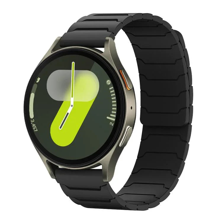 Bracelet de montre magnétique en silicone xDfind, compatible avec les Samsung Galaxy Watch Ultra / Ultra 2025, Galaxy Watch 8 / 8 Classic et Galaxy Watch 7 / 6 / 5 / FE.