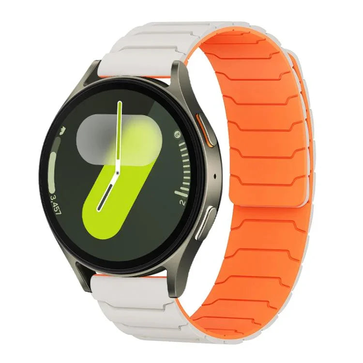 Bracelet de montre magnétique en silicone xDfind, compatible avec les Samsung Galaxy Watch Ultra / Ultra 2025, Galaxy Watch 8 / 8 Classic et Galaxy Watch 7 / 6 / 5 / FE.