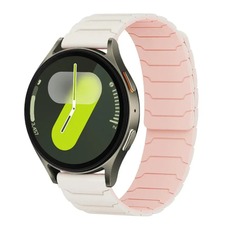 Bracelet de montre magnétique en silicone xDfind, compatible avec les Samsung Galaxy Watch Ultra / Ultra 2025, Galaxy Watch 8 / 8 Classic et Galaxy Watch 7 / 6 / 5 / FE.