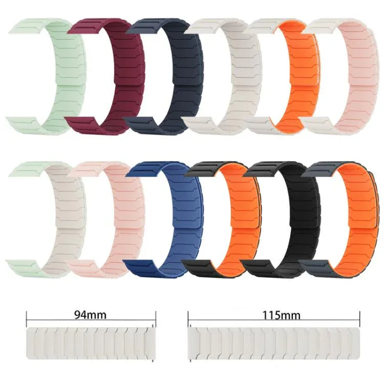 Bracelet de montre magnétique en silicone xDfind, compatible avec les Samsung Galaxy Watch Ultra / Ultra 2025, Galaxy Watch 8 / 8 Classic et Galaxy Watch 7 / 6 / 5 / FE.