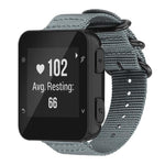 xDfind Ring Buckle Nylon Canvas Watch Band, For Garmin Fenix 8/7X/6X/5X 26mm, For Garmin Fenix 8/7/6/5 22mm, For Garmin Forerunner 235/220/620/630, For Garmin Forerunner 35 / 30 / 35J
