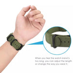 xDfind Ring Buckle Nylon Canvas Watch Band, For Garmin Fenix 8/7X/6X/5X 26mm, For Garmin Fenix 8/7/6/5 22mm, For Garmin Forerunner 235/220/620/630, For Garmin Forerunner 35 / 30 / 35J