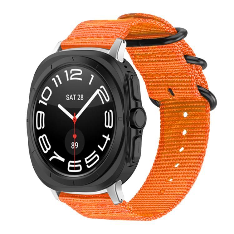 Bracelet de montre en toile de nylon à boucle annulaire xDfind, pour Samsung Galaxy Watch Ultra / Ultra 2025, pour Samsung Galaxy Watch8 / 8 Classic, pour Samsung Galaxy Watch 7 / 6 / 5 / FE, pour Samsung Galaxy Fit3 SM-R390