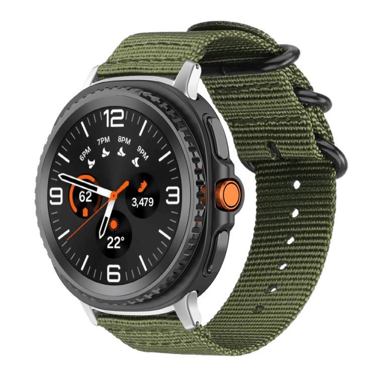 Bracelet de montre en toile de nylon à boucle annulaire xDfind, pour Samsung Galaxy Watch Ultra / Ultra 2025, pour Samsung Galaxy Watch8 / 8 Classic, pour Samsung Galaxy Watch 7 / 6 / 5 / FE, pour Samsung Galaxy Fit3 SM-R390