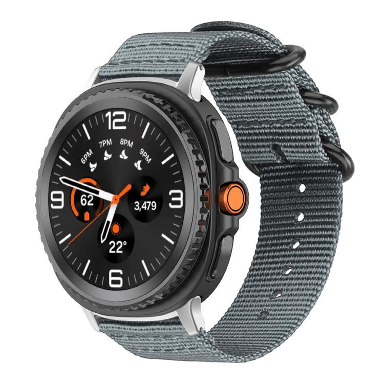 Bracelet de montre en toile de nylon à boucle annulaire xDfind, pour Samsung Galaxy Watch Ultra / Ultra 2025, pour Samsung Galaxy Watch8 / 8 Classic, pour Samsung Galaxy Watch 7 / 6 / 5 / FE, pour Samsung Galaxy Fit3 SM-R390