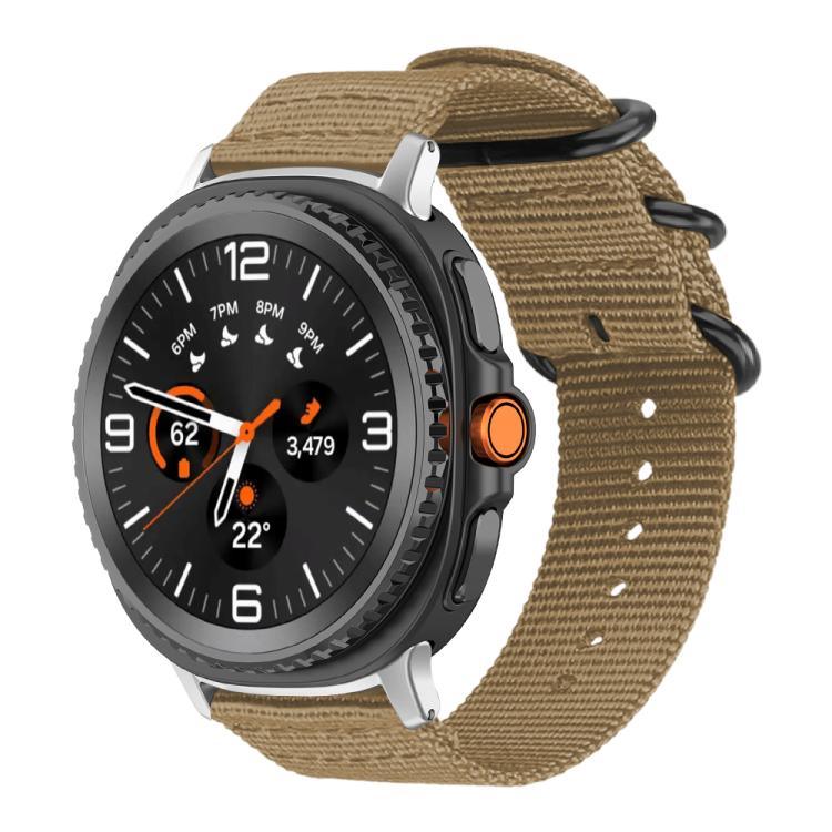 Bracelet de montre en toile de nylon à boucle annulaire xDfind, pour Samsung Galaxy Watch Ultra / Ultra 2025, pour Samsung Galaxy Watch8 / 8 Classic, pour Samsung Galaxy Watch 7 / 6 / 5 / FE, pour Samsung Galaxy Fit3 SM-R390