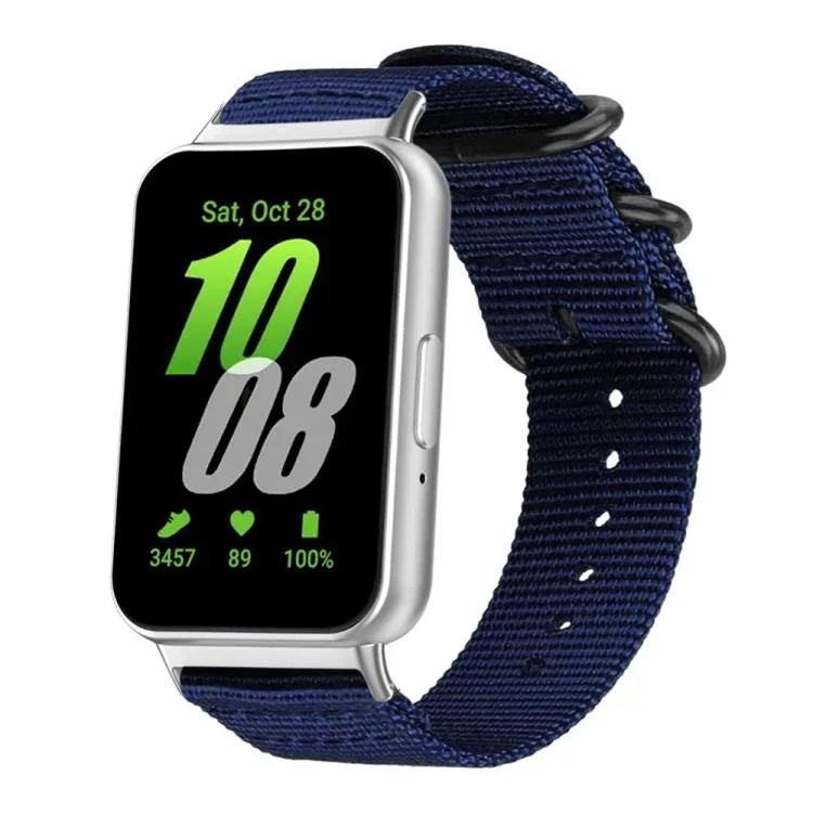 Bracelet de montre en toile de nylon à boucle annulaire xDfind, pour Samsung Galaxy Watch Ultra / Ultra 2025, pour Samsung Galaxy Watch8 / 8 Classic, pour Samsung Galaxy Watch 7 / 6 / 5 / FE, pour Samsung Galaxy Fit3 SM-R390
