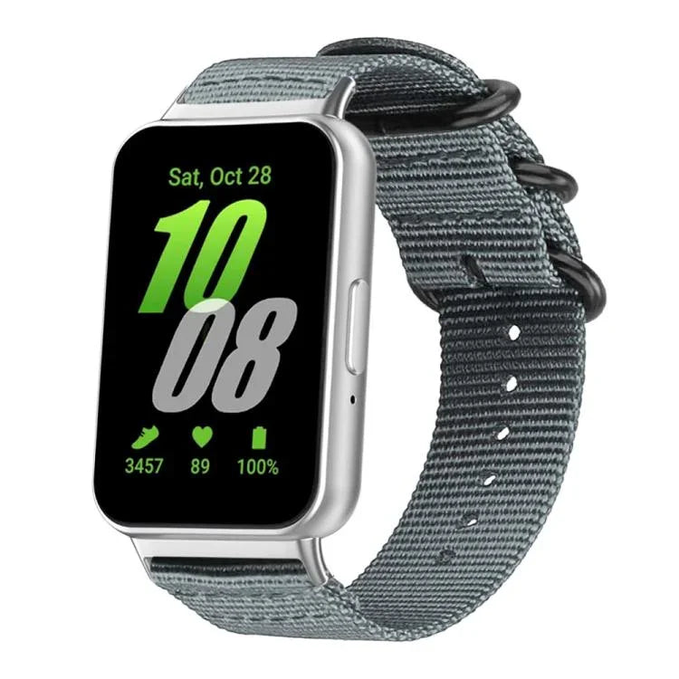 Bracelet de montre en toile de nylon à boucle annulaire xDfind, pour Samsung Galaxy Watch Ultra / Ultra 2025, pour Samsung Galaxy Watch8 / 8 Classic, pour Samsung Galaxy Watch 7 / 6 / 5 / FE, pour Samsung Galaxy Fit3 SM-R390
