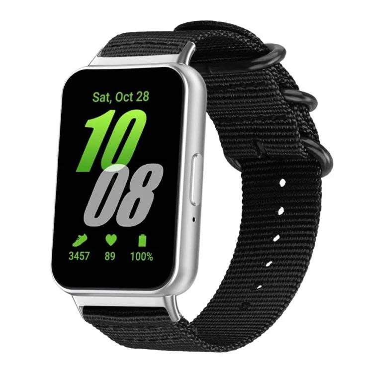 Bracelet de montre en toile de nylon à boucle annulaire xDfind, pour Samsung Galaxy Watch Ultra / Ultra 2025, pour Samsung Galaxy Watch8 / 8 Classic, pour Samsung Galaxy Watch 7 / 6 / 5 / FE, pour Samsung Galaxy Fit3 SM-R390