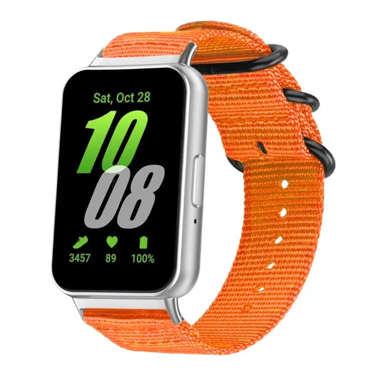 Bracelet de montre en toile de nylon à boucle annulaire xDfind, pour Samsung Galaxy Watch Ultra / Ultra 2025, pour Samsung Galaxy Watch8 / 8 Classic, pour Samsung Galaxy Watch 7 / 6 / 5 / FE, pour Samsung Galaxy Fit3 SM-R390