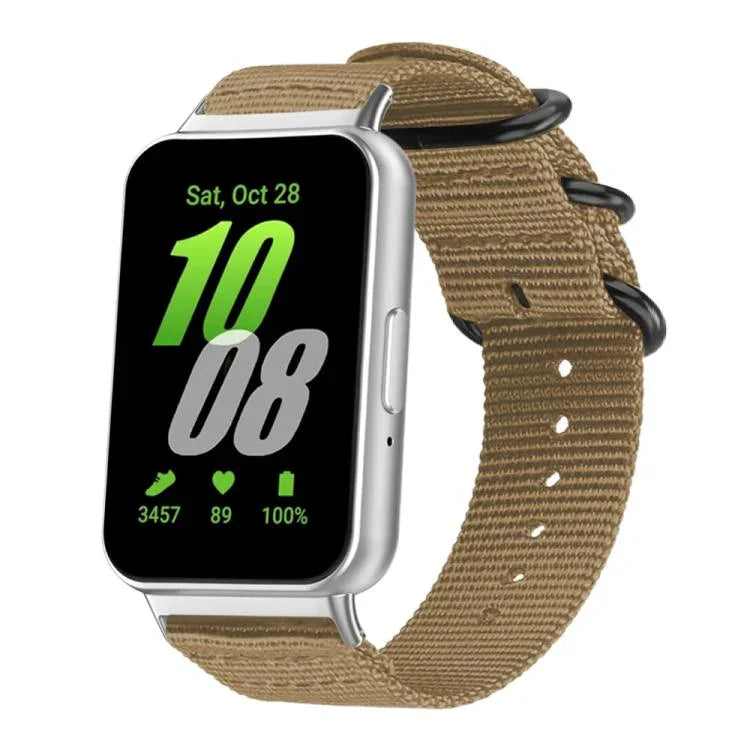 Bracelet de montre en toile de nylon à boucle annulaire xDfind, pour Samsung Galaxy Watch Ultra / Ultra 2025, pour Samsung Galaxy Watch8 / 8 Classic, pour Samsung Galaxy Watch 7 / 6 / 5 / FE, pour Samsung Galaxy Fit3 SM-R390