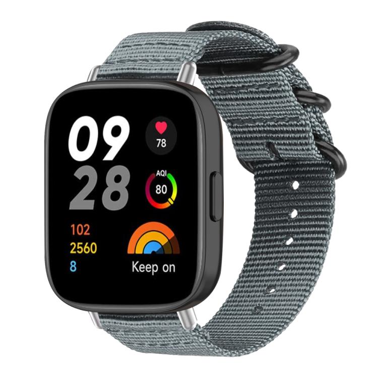 xDfind Ring Buckle Nylon Canvas Watch Band, For Xiaomi Band 10 Pro/9 Pro/Redmi Watch 6/5/4, For Redmi Watch 3 Active / Watch 3 Lite, For Redmi Watch 3