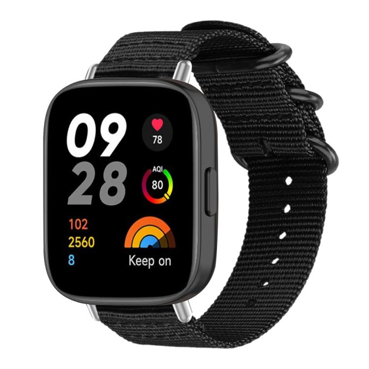 xDfind Ring Buckle Nylon Canvas Watch Band, For Xiaomi Band 10 Pro/9 Pro/Redmi Watch 6/5/4, For Redmi Watch 3 Active / Watch 3 Lite, For Redmi Watch 3