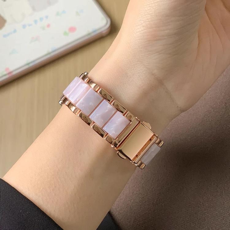 xDfind Three Beads Metal Resin Watch Band, 14mm, 18mm, 20mm, 22mm