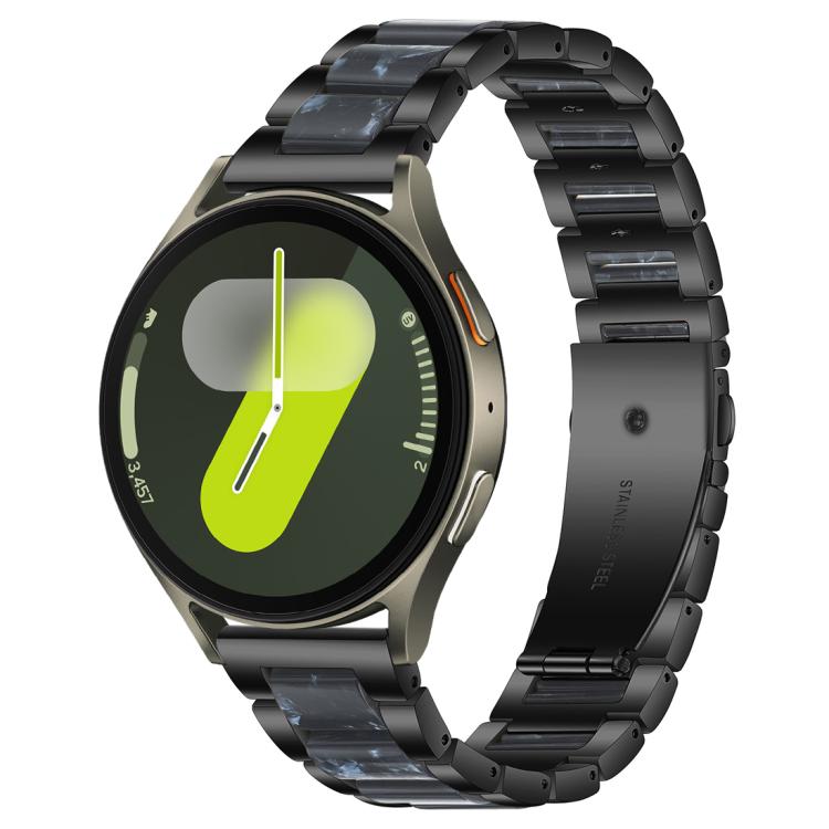 xDfind Three Beads Metal Resin Watch Band, For Samsung Galaxy Watch Ultra/Ultra 2025, For Samsung Galaxy Watch8 / 8 Classic, For Samsung Galaxy Watch 7 / 6 / 5 / FE