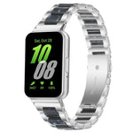 Bracelet de montre xDfind à trois perles en résine et métal, pour Samsung Galaxy Fit3 SM-R390