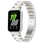 Bracelet de montre xDfind à trois perles en résine et métal, pour Samsung Galaxy Fit3 SM-R390