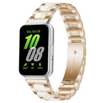Bracelet de montre xDfind à trois perles en résine et métal, pour Samsung Galaxy Fit3 SM-R390