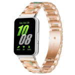 Bracelet de montre xDfind à trois perles en résine et métal, pour Samsung Galaxy Fit3 SM-R390