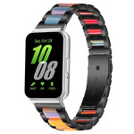 Bracelet de montre xDfind à trois perles en résine et métal, pour Samsung Galaxy Fit3 SM-R390