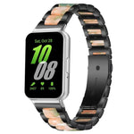 Bracelet de montre xDfind à trois perles en résine et métal, pour Samsung Galaxy Fit3 SM-R390