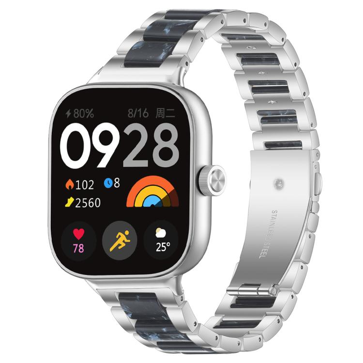 xDfind Three Beads Metal Resin Watch Band, For Redmi Watch6/5/4/Xiaomi Band 9 Pro/8 Pro, For Xiaomi Smart Band 10 / 9 / 8, For Redmi Watch 3