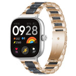 xDfind Three Beads Metal Resin Watch Band, For Redmi Watch6/5/4/Xiaomi Band 9 Pro/8 Pro, For Xiaomi Smart Band 10 / 9 / 8, For Redmi Watch 3