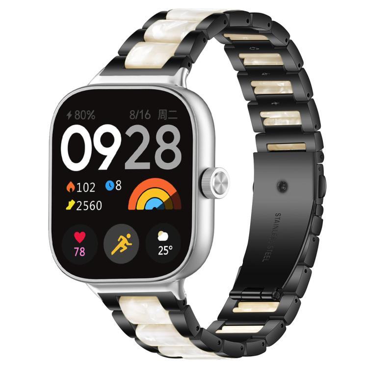 xDfind Three Beads Metal Resin Watch Band, For Redmi Watch6/5/4/Xiaomi Band 9 Pro/8 Pro, For Xiaomi Smart Band 10 / 9 / 8, For Redmi Watch 3