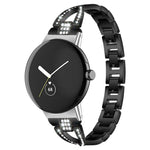 xDfind Bracelet de Montre en Métal Diamanté à Rangée Simple en Forme de X, Pour Google Pixel Watch 4 / 3 / 2 / 1 41mm