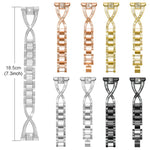 xDfind Bracelet de Montre en Métal Diamanté à Rangée Simple en Forme de X, Pour Google Pixel Watch 4 / 3 / 2 / 1 41mm