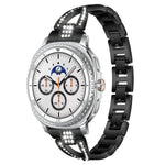 Bracelet de montre xDfind en métal serti de diamants en forme de X, à une rangée, compatible avec Samsung Galaxy Watch Ultra/Ultra 2025, Samsung Galaxy Watch8/8 Classic et Samsung Galaxy Watch 7/6/5/FE