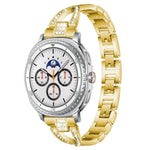 Bracelet de montre xDfind en métal serti de diamants en forme de X, à une rangée, compatible avec Samsung Galaxy Watch Ultra/Ultra 2025, Samsung Galaxy Watch8/8 Classic et Samsung Galaxy Watch 7/6/5/FE
