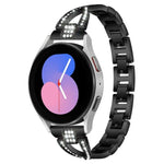Bracelet de montre xDfind en métal serti de diamants en forme de X, à une rangée, compatible avec Samsung Galaxy Watch Ultra/Ultra 2025, Samsung Galaxy Watch8/8 Classic et Samsung Galaxy Watch 7/6/5/FE
